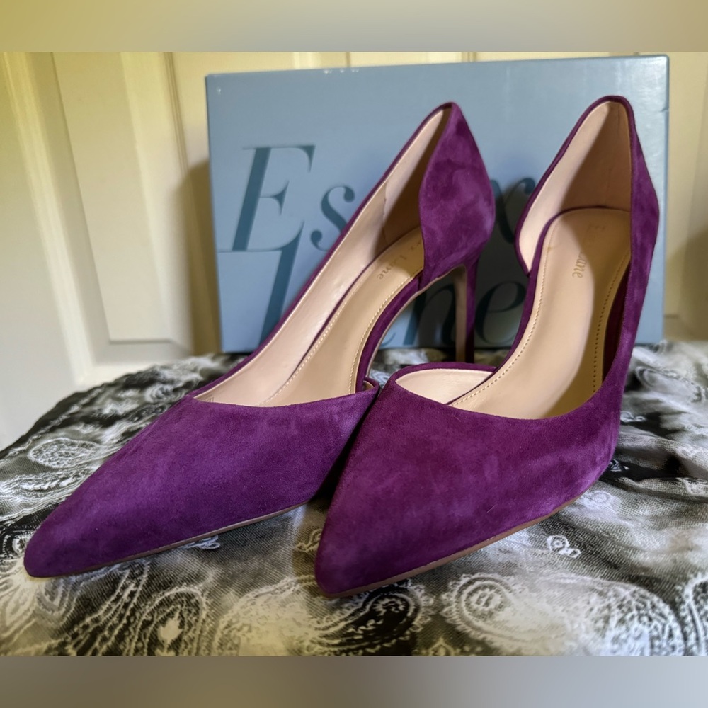 Eggplant Essex Lane size 9.5 pumps
